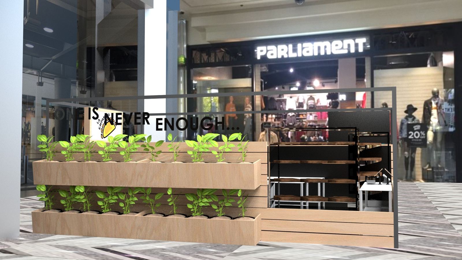 Retail kiosk render